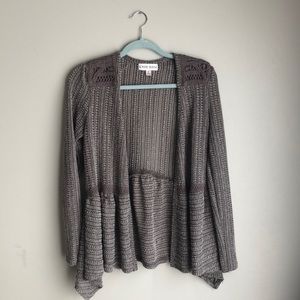 Women’s Gray/Brown Cardigan